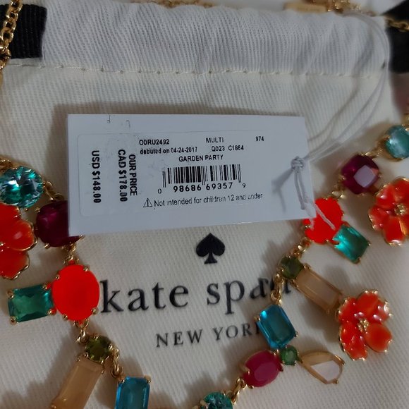 NWT Kate Spade Garden Party Necklace Bracelet Set - Picture 6 of 7